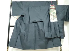 平和屋着物●男性　本場大島紬　アンサンブル　100亀甲　総詰め　正絹　逸品　DAAY5487ud