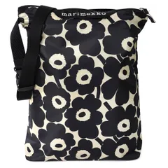 新品 マリメッコ Marimekko ショルダーバッグ ニート クロスボディ ミニ ウニッコ ブラック/カーキ