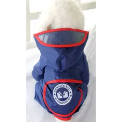 ☆ ネイビー ☆ M ☆ 犬レインコード pkaccope0310 犬 レインコート パーカー カッパ ポンチョ フード付き レインポンチョ ペット服 ドッグウェア ペットウェア 犬用 お出かけ お散歩 雨 イヌ いぬ おしゃれ ペット用品レインコート