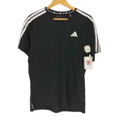 アディダス adidas 25SS Own the Run 3-Stripes Tee オウン ザ ラン スリーストライプス 半袖 Tシャツ メンズ import：L 
