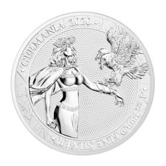 2021　ゲルマニア造幣局　2オンス　銀貨ゲルマニア夫人と帝国の剣 2021 ゲルマニア造幣局 2オンス 銀貨ゲルマニア夫人と帝国の剣