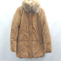 ◇ ⊇ Ungrid アングリッド ファー取り外し可能 長袖 コーデュロイジャケット サイズM キャメル レディース E  【1504240001913】
