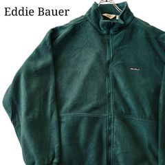 【90s】Eddie Bauer エディーバウアー ジップアップフリース ブルゾンジャケット POLRATEC ポーラテック 白タグ