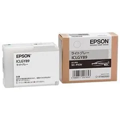（まとめ） エプソン EPSON インクカートリッジ ライトグレー ICLGY89 1個 〔×3セット〕