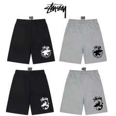 【特価値】STUSSY（ステューシー）ショートパンツ STUSSY ハーフパンツ STUSSY サーフィン小人横顔プリント ベーシックショートパンツ メンズ ハーフパンツ 男女兼用