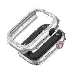 ☆ シルバー ☆ 40mm ☆ アップルウォッチカバー pmywcover001 アップルウォッチ カバー キラキラ apple watch 保護ケース iwatch 40mm 41mm 44mm 45mm 49mm アップルウォッチカバーケース