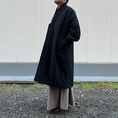 【新品】JULIUS　リブショールカラー　コート　ブラック　3