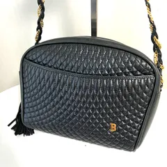 【美品】BALLY チェーン ショルダーバッグ キルティング B ロゴ フリンジ BALLY バリー ショルダーバッグ キルティング チェーン フリンジ