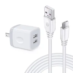 【人気商品】Viviber「アンドロイド充電器*1個+USB A-USB Cケーブル*1本*1.8m」Android スマホ 充電器 Type-c 急速充電 usb携帯充電器 タイプc usb 充電アダプター C充電ケーブル Huawei/Galaxy/Xpe