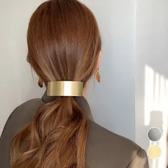 メタルバレッタ 大きめ ヘアクリップ韓国