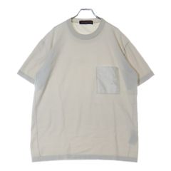 LOUIS VUITTON (ルイヴィトン) 25SS モノグラムナイロンポケット 半袖Tシャツ カットソー クリーム RM252MQ ZLW HTN44W