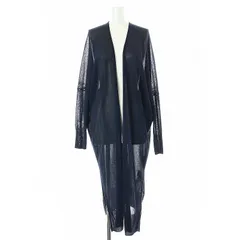 ミューズ ドゥーズィエム クラス MUSE de Deuxieme Classe Shake code ロングカーディガン ニット 薄手 長袖 前開きトッパー オーバーサイズ 紺 ネイビー /AT ■OS