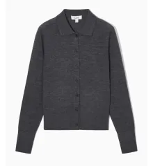 【希少】COS ニットカーディガン　ブラック　XS BOUCLE-KNIT CARDIGAN ブークレニットカーディガン｜COS コス