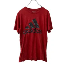 adidas 半袖 ロゴTシャツ M レッド アディダス プルオーバー パフォーマンスロゴ 古着卸 アメリカ仕入 a705-5828