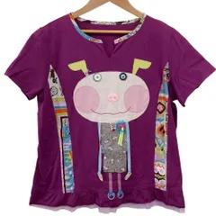 美品　OLLEBOREBLA アルベロベロ　チュニック　Tシャツ　ブタさん 美品】OLLEBOREBLA アルベロベロ ロングチュニック アリス ブタ