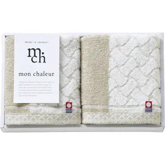 【ギフト】[タオル類]今治タオル MonChaleur ウォッシュタオル2P