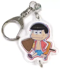 【中古】キーホルダー・マスコット(キャラクター) [単品] おそ松 アクリルキーホルダー 「おそ松さんアプリゲームの本 あ。プリ松バイブル アニメイト限定セット」 同梱特典