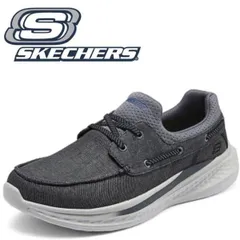 スケッチャーズ スリッポン メンズ 黒 スニーカー 新作 SKECHERS ゴーウォーク 軽量 ブラック シューズ 滑りにくい靴 goウォーク おしゃれ ブランド 脱ぎ履きしやすい すぐ履ける 軽い MENS USA STREET WEAR 210812