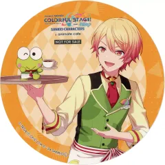 【中古】コースター 天馬司＆けろけろけろっぴ ホログラムコースター 「プロジェクトセカイ カラフルステージ!feat. 初音ミク×サンリオキャラクターズ×animate cafe」 メニュー注文＆グッズ購入特典