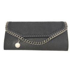 STELLA McCARTNEY ステラマッカートニー ファラベラ・２つ折りウォレット 長財布/391835/ブラック/プレゼント/記念日【♀】【A】【レディース】★■583994【中古】