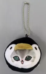 【中古】キーホルダー ペンギンにゃん 「mofusand 海の生き物にゃん おかおぬいぐるみ(マスコット)」