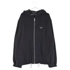 PRADA (プラダ) 22SS Terrycloth Hoodie Jacket テリークロスフーディージャケット ブラックのサムネイル
