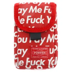 SUPREME (シュプリーム) 12AW×PORTER 'Camera iPhone Case×ポーターコラボ ロゴ総柄カメラ ケース レッドのサムネイル