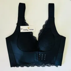ナイトブラ ブラックL③　アウトレット ノンワイヤー バストアップ 育乳