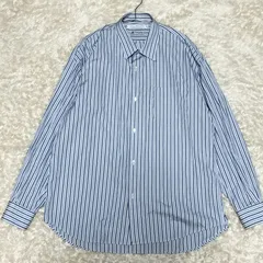 【美品】URBAN RESEARCH × TOMAS MAISON　長袖シャツ　Мサイズ　ストライプ　ブルー　コットン
