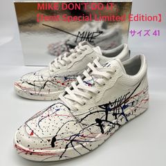 MIKE DON'T DO IT  スニーカー　ホワイトレザー【femt Special Limited Edition】ペイント　41