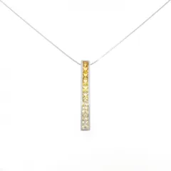 K18WG サファイヤ ネックレス 2.56CT
