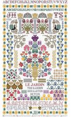 🧡オランダ クロスステッチチャート 図案 💐Garden Sampler💐◆ガーデンサンプラー◆Jan Houtman Designs ヤン・ハウトマン デザイン 花  サンプラー