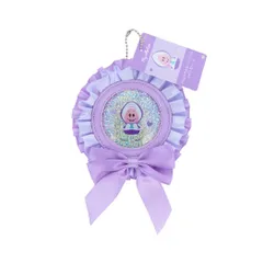 【メール便】ふしぎの国のアリス キーチェーン ロゼット型缶バッジケース MC3 ヤングオイスター ディズニー サンスター文具 かわいい キャラクター グッズ 