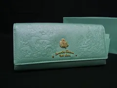 ■極美品■ Samantha Thavasa サマンサタバサ プチチョイス ディズニーコラボ アリエル レザー 二つ折り 長財布 ブルー系 BP4391