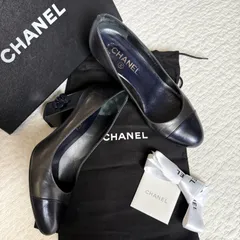 シャネル カメリア パンプス 黒 ココマーク 36 1/2 CHANEL シャネル ヒール パンプス 36 エナメル カメリア