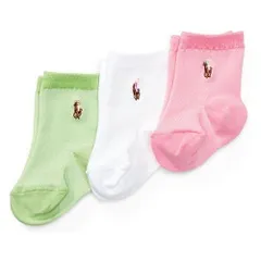 【新品】ラルフローレン マルチポニーソックス３足組