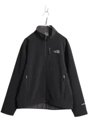 【お得なクーポン配布中!】 US企画 ノースフェイス APEX ソフトシェル ジャケット メンズ M / The North face アウトドア ストレッチ 裏 フリース フルジップ ブラック