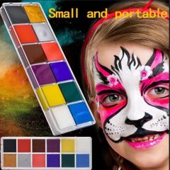 フェイスペイント ボディペイント用絵の具　12色入り