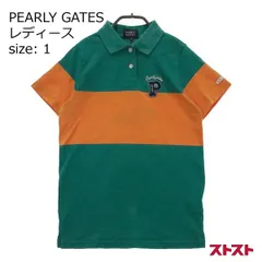PEARLY GATES パーリーゲイツ 半袖ポロシャツ 刺繍 グリーン系 1 [240001964549]#