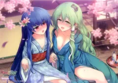 【中古】デスクマット 比那名居天子＆東風谷早苗 B4デスクマット 「PS4/Switchソフト 不思議の幻想郷 -ロータスラビリンス- 限定版」 メロンブックス購入特典