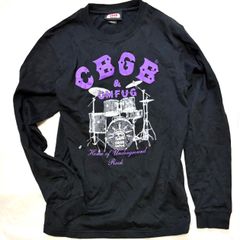 CBGB&OMFUG  Tシャツ 黒 Mediumサイズ  M ブラック長袖シャツ メンズ レディース ウィメンズ
