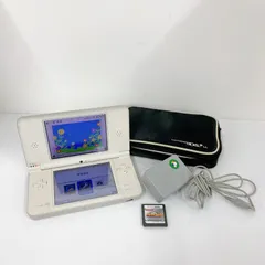 ●【通電確認済み】ニンテンドー Nintendo DSI LL ナチュラルホワイト熱闘パワフル甲子園 パワフルゴルフ 充電器 セット【ゲーム機本体】【1】