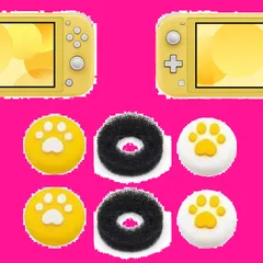 対応 switch/有機EL/lite アナログスティックカバー スティックカバー スティックカバー ジョイコン アシストリング switch適用スティックカバー (スティック フリーク スイッチ/有機EL/ライト対応 カバー4つ/アシストリング2つ) ZHIのサムネイル