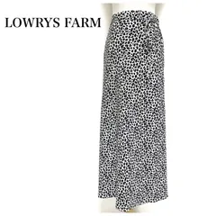 LOWRYS FARM ローリーズファーム レオパード柄 ヒョウ柄 ウエストゴム ロングスカート F