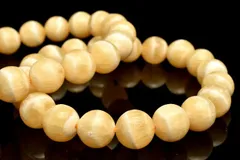 レース模様 イエローカルサイト 11.5mm ブレスレット 1個売り パワーストーン 天然石 _BG5355-115