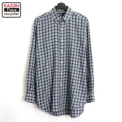 00s RALPH LAUREN チェック柄 ボタンダウン 長袖シャツ メンズ 表記Mサイズ