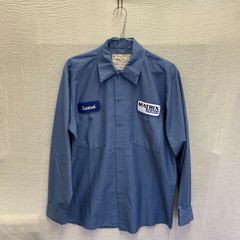 古着好き必見! UNIVERSAL OVERALL ワークシャツ M? ブルー