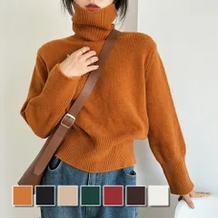タートルネックセーター 秋 冬 韓国ファッション 10代 20代 30代 レディース 暖かい 可愛い 大人カジュアル シンプル ハイネック ニット