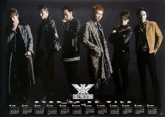 【中古】カレンダー EXILE THE SECOND 2017年B2オリジナルポスターカレンダー 「CD BORN TO BE WILD」 先着購入特典