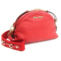  ミュウミュウ ショルダーバッグ 5BH092 レッド